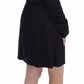 Versace Jeans Elegant Black Silk Blend Shift Dress