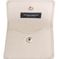 Dolce & Gabbana Sleek White Leather Condom Case Wallet