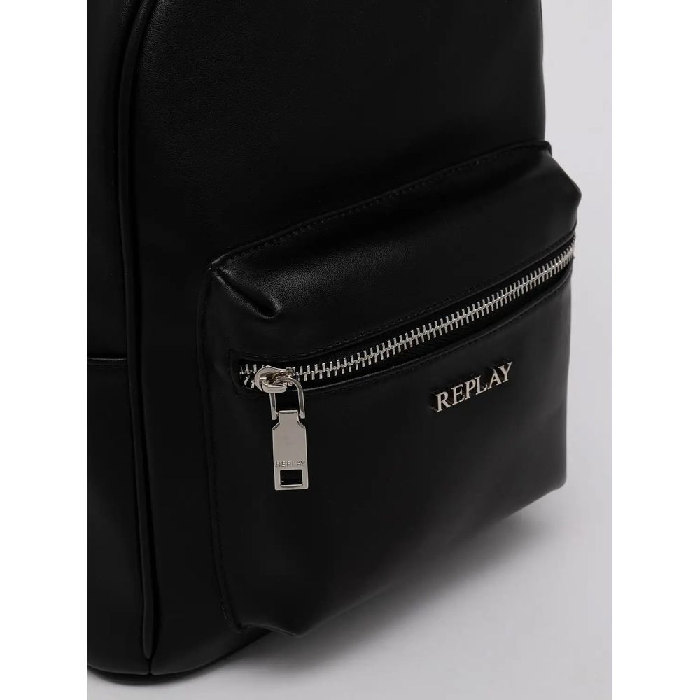 Replay Black Polyethylene Backpack