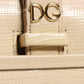 Dolce & Gabbana Beige Leather Ingrid Top Handle Shoulder Bag