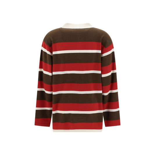 Guest in Residence Striped Polo Sweater