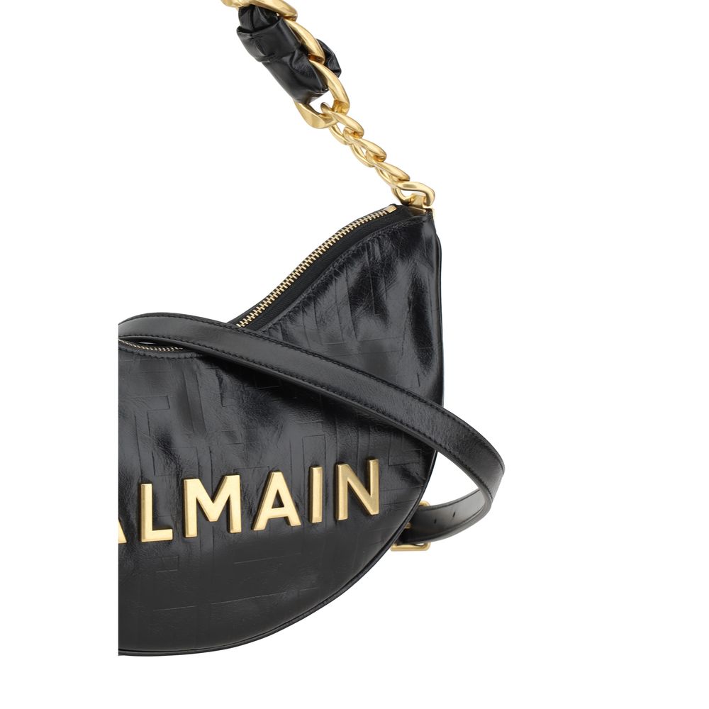 Balmain 1945 Soft Moon Shoulder Bag