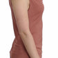 John Galliano Elegant Pink Sleeveless Logo Top