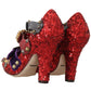 Dolce & Gabbana Red Bellucci Alta Moda Embellished Pumps