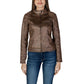 Desigual Brown Polyester Jackets & Coat