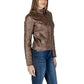 Desigual Brown Polyester Jackets & Coat