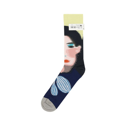 Bonne Maison Face Canary Socks