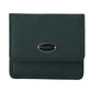 Dolce & Gabbana Elegant Green Leather Condom Case Wallet