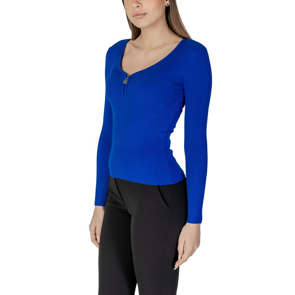 Morgan De Toi Blue Polyamide Tops & T-Shirt