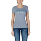 Guess Blue Cotton Tops & T-Shirt