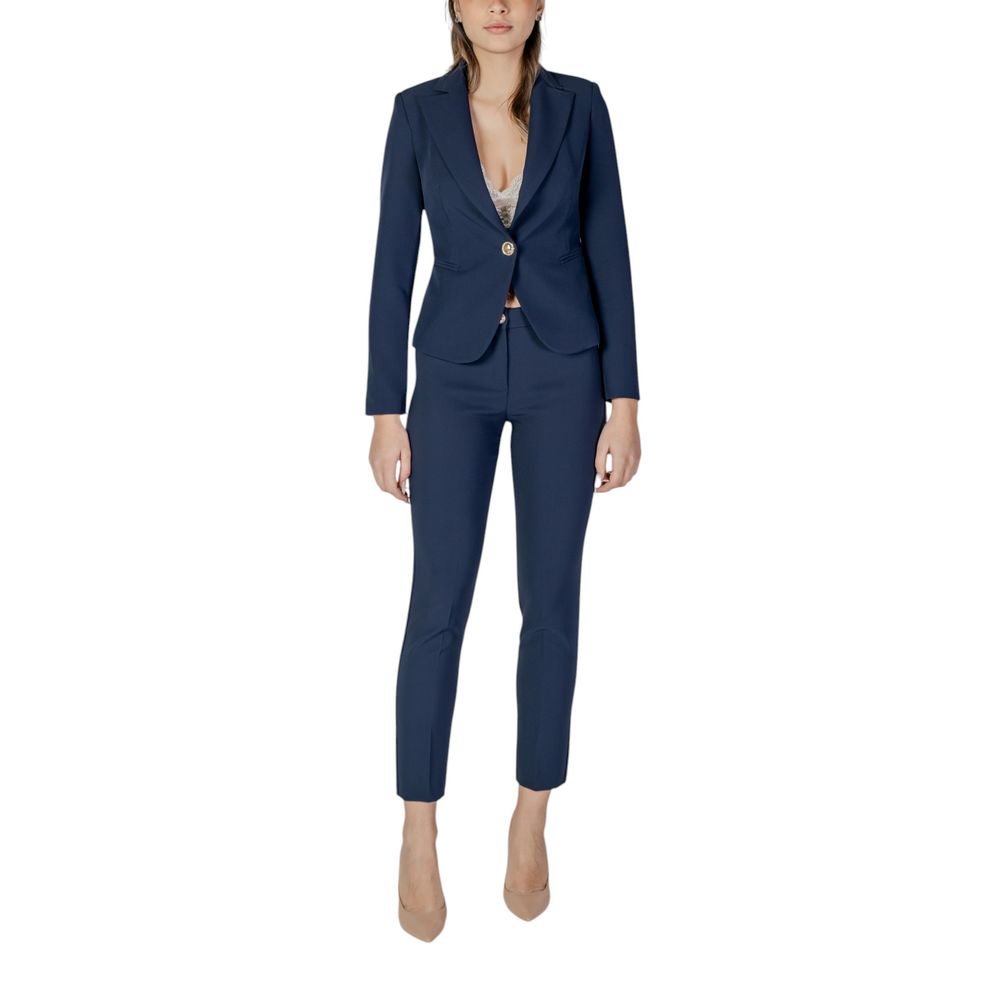 Rinascimento Blue Polyester Suits & Blazer