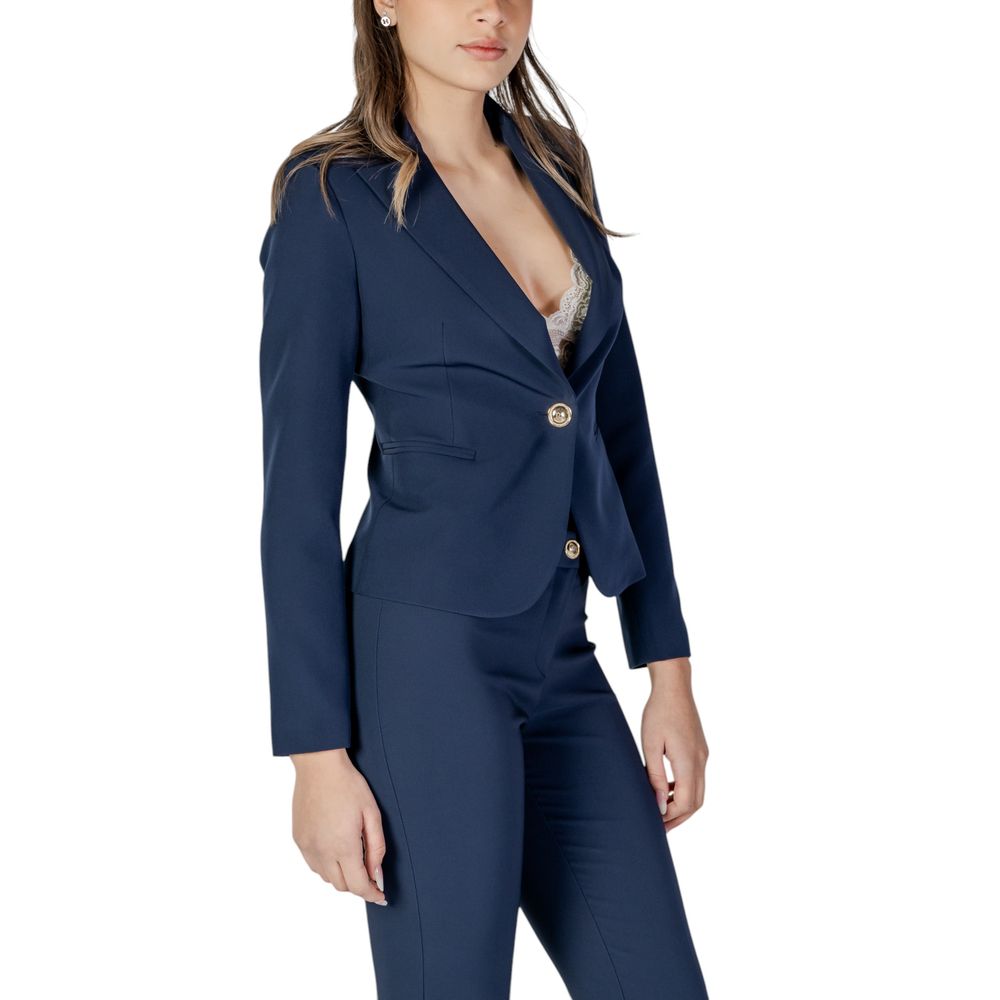 Rinascimento Blue Polyester Suits & Blazer