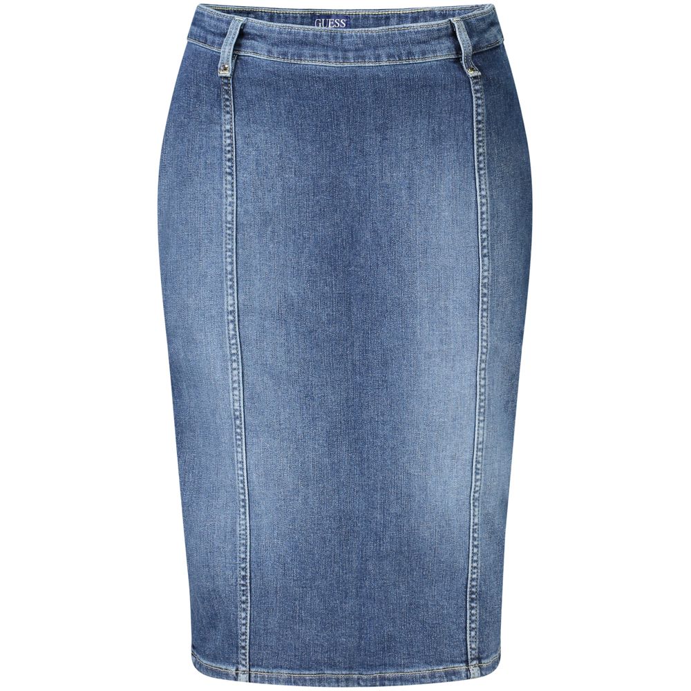 Guess Jeans Blue Cotton Skirt