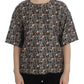 Dolce & Gabbana Enchanted Sicily Silk Blouse with Medieval Keys Print