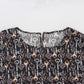 Dolce & Gabbana Enchanted Sicily Silk Blouse with Key Print