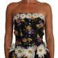 Dolce & Gabbana Elegant Floral Silk Maxi Dress with Embellishments