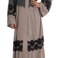 Dolce & Gabbana Elegant Cape Kaftan Dress in Gray