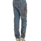 Dolce & Gabbana Enchanted Sicily Crystal Heart Boyfriend Jeans