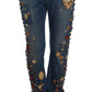 Dolce & Gabbana Enchanted Sicily Embellished Boyfriend Jeans