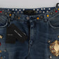 Dolce & Gabbana Enchanted Sicily Embellished Boyfriend Jeans