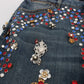 Dolce & Gabbana Enchanted Sicily Crystal Heart Boyfriend Jeans