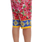 Dolce & Gabbana Multicolor Floral Silk Capri Pants