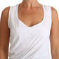 Cavalli Elegant White Tie Back Tank Top Tee