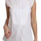 Dolce & Gabbana Elegant Sleeveless White Cotton Blouse