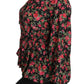 Dolce & Gabbana Elegant Black Floral Silk Shirt