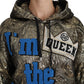 Dolce & Gabbana Im The Queen Multicolor Hoodie Sweatshirt