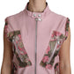 Dolce & Gabbana Stunning Pink Sleeveless Leather Vest