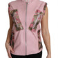 Dolce & Gabbana Stunning Pink Sleeveless Leather Vest