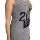 Dolce & Gabbana Sequined Heart Tank Top in Gray