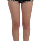 Dolce & Gabbana Crystal Sequined Silk High Waist Shorts