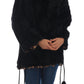 Dolce & Gabbana Elegant Black Lamb Fur Short Coat