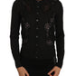 Dolce & Gabbana Chic Floral Lace Cashmere Blend Cardigan