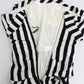 Dolce & Gabbana Chic Black & White Striped Silk Dress