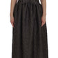 Dolce & Gabbana Elegant Gray Sheath Full-Length Dress Gown