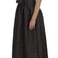 Dolce & Gabbana Elegant Gray Sheath Full-Length Dress Gown