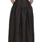 Dolce & Gabbana Elegant Gray Sheath Full-Length Dress Gown