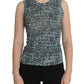 Dolce & Gabbana Elegant Blue Wool Vest Pullover Top