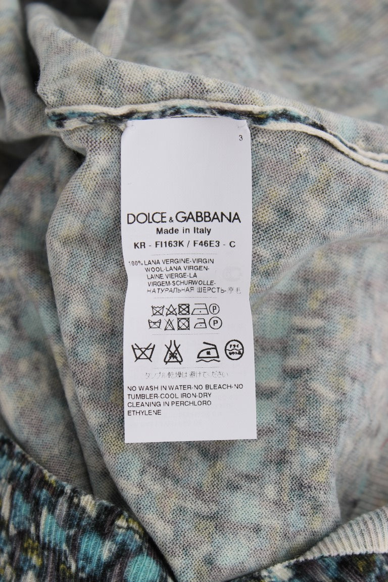 Dolce & Gabbana Elegant Blue Wool Vest Pullover Top