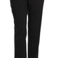 Dolce & Gabbana Chic Black Lace-Up Cropped Trousers