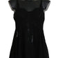 Dolce & Gabbana Elegant Black Silk Lace Chemise Dress