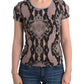 Cavalli Sleek Snake Print Crewneck T-Shirt