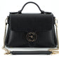 Gucci Elegant Black Leather Chain Shoulder Bag