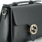 Gucci Elegant Black Leather Chain Shoulder Bag