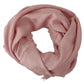 Dolce & Gabbana Elegant Pink Silk Blend Logo Scarf