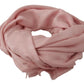 Dolce & Gabbana Elegant Pink Silk Blend Logo Scarf