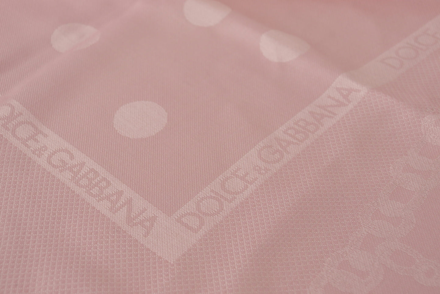 Dolce & Gabbana Elegant Pink Silk Blend Logo Scarf